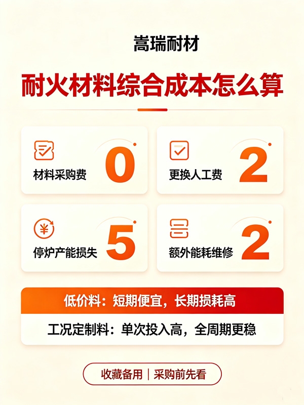 嵩瑞耐材耐火材料综合成本怎么算 嵩瑞耐材耐火材料综合成本怎么算